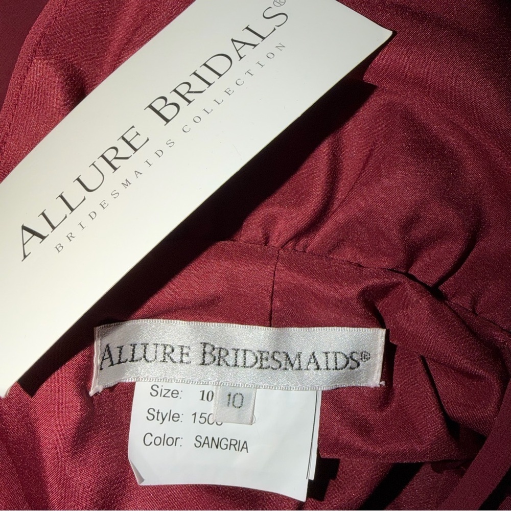 Allure Bridals  Halter Maxi Dress Size 10 New With Tags - Picture 6 of 8